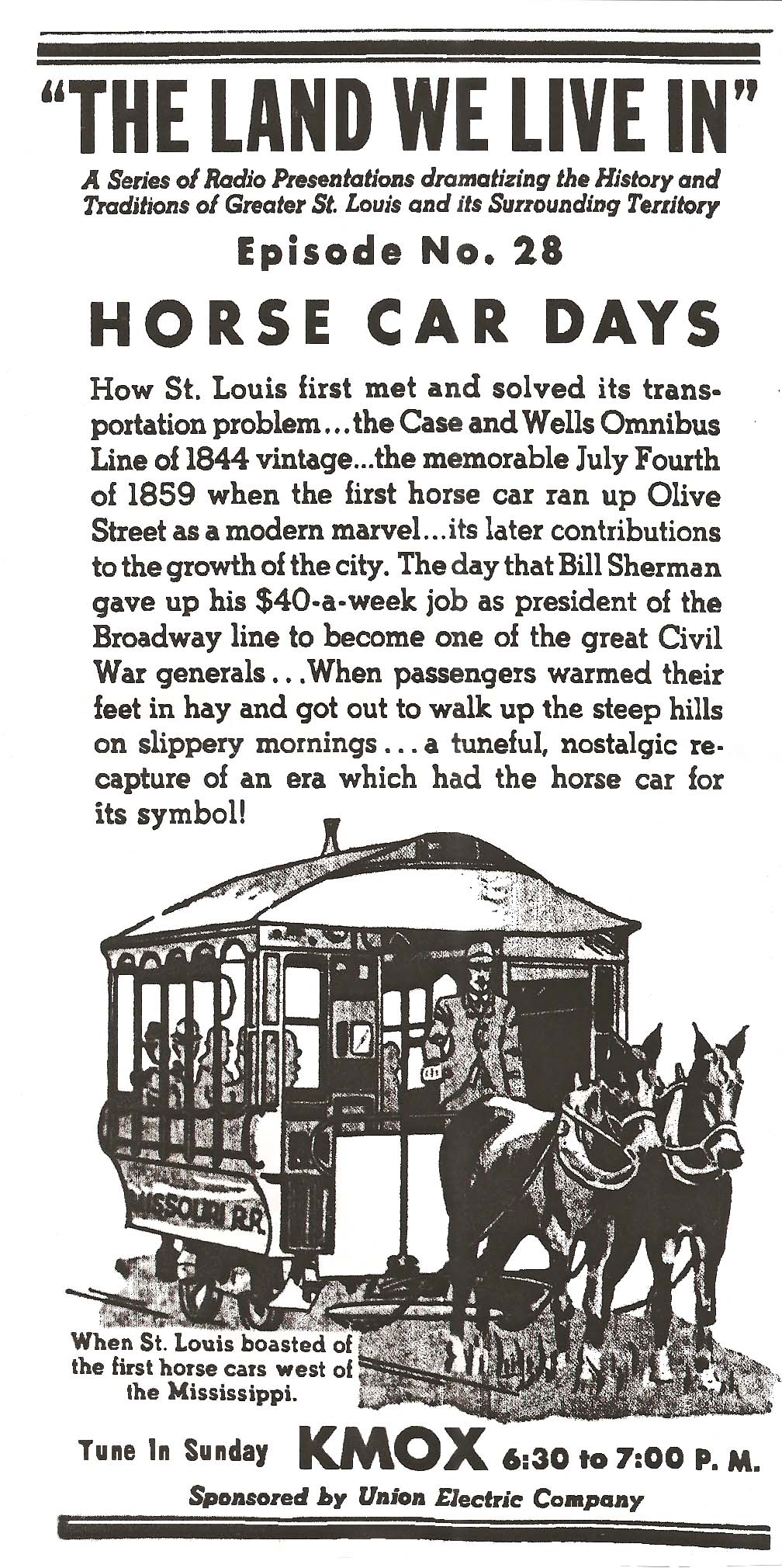 KMOX Ad 1937