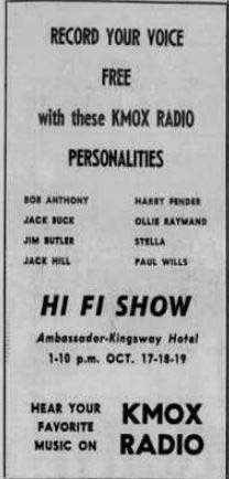 KMOX Ad 1958