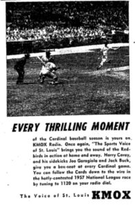 KMOX Ad 1957