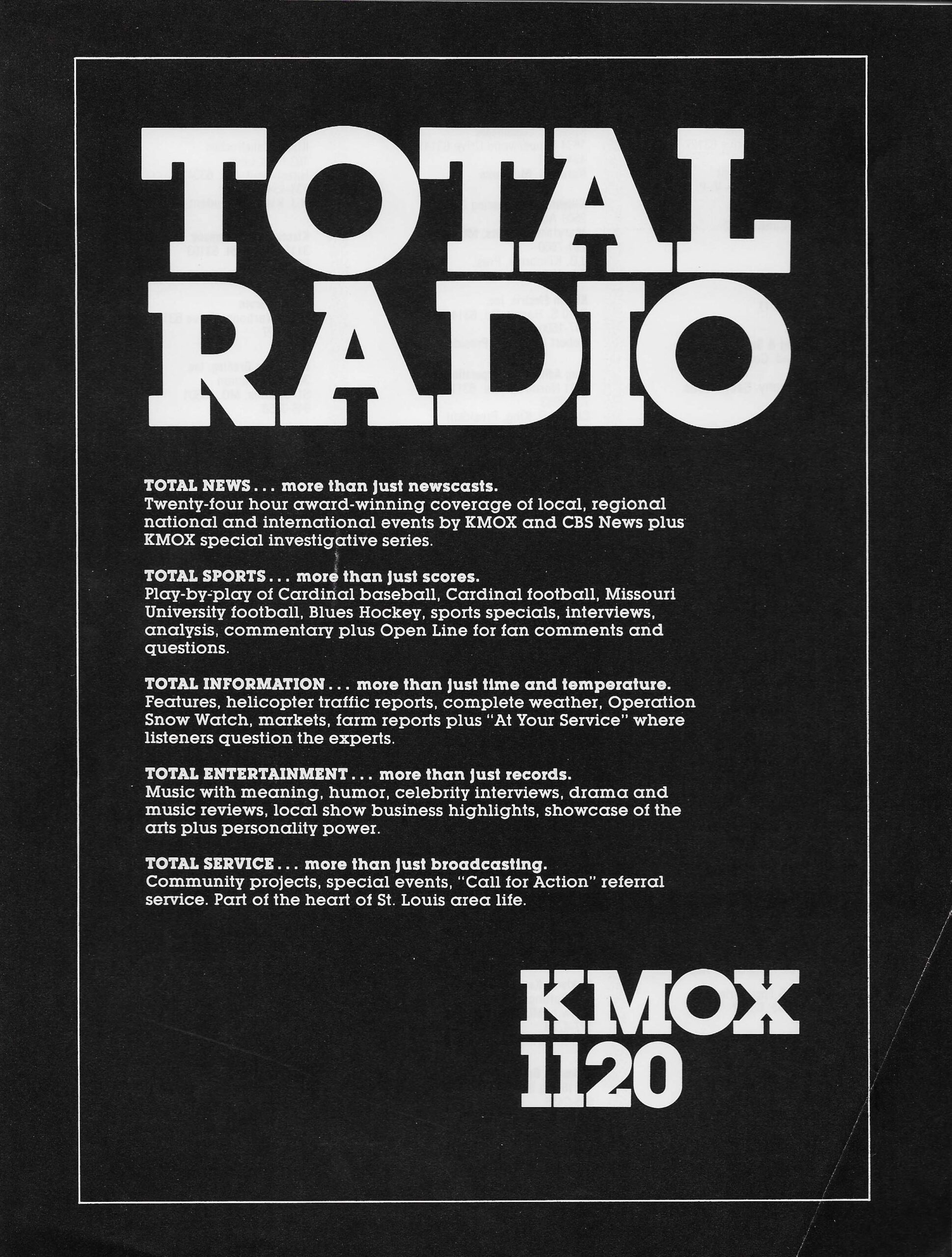 KMOX Ad 1978