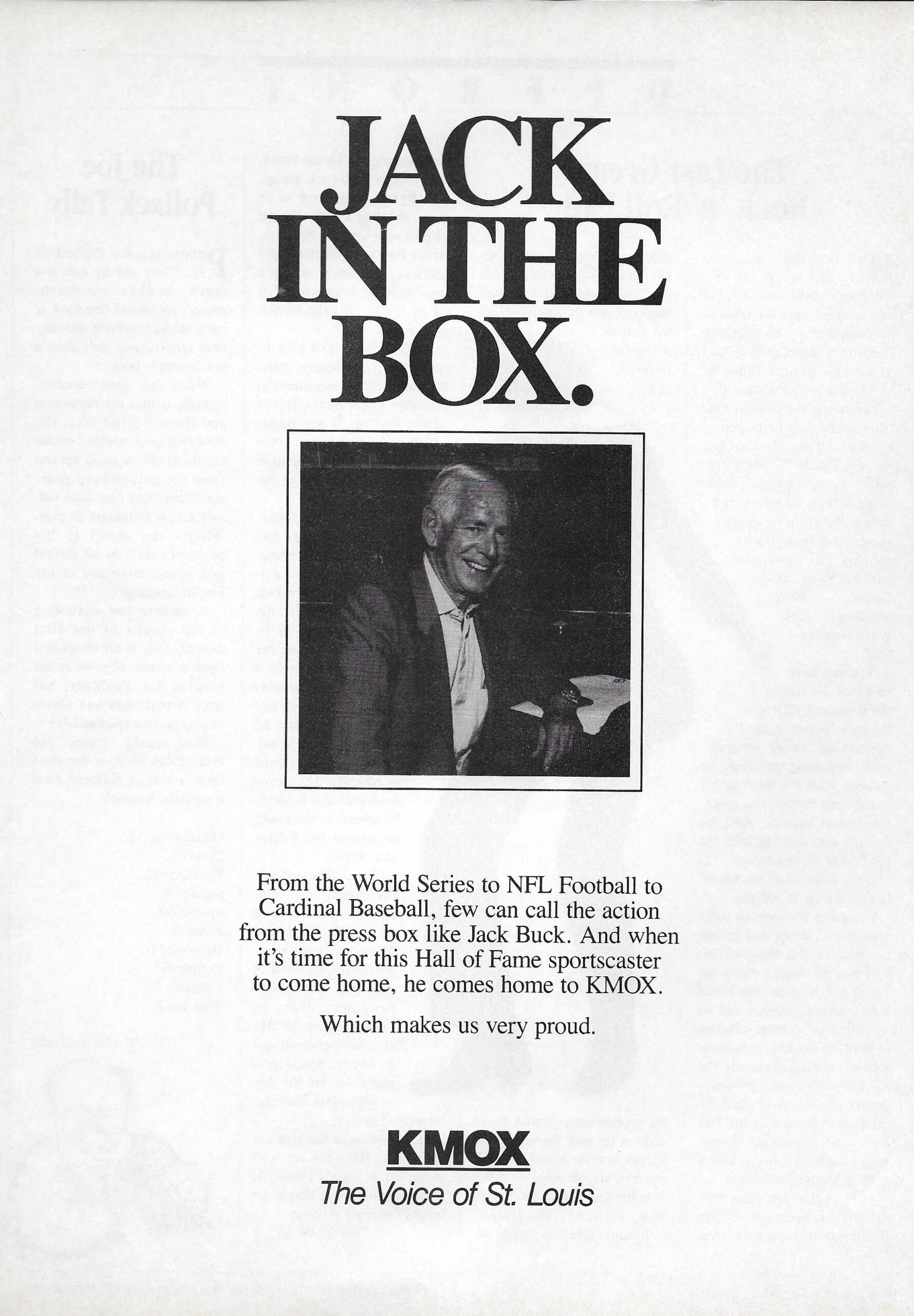 KMOX Ad Jack Buck 1991