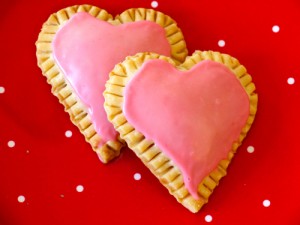 Raspberry Cream Cheese Heart Tarts