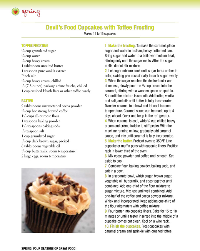 Great News! Recipe of the Week: Devil’s Food Cupcakes with Toffee Frosting