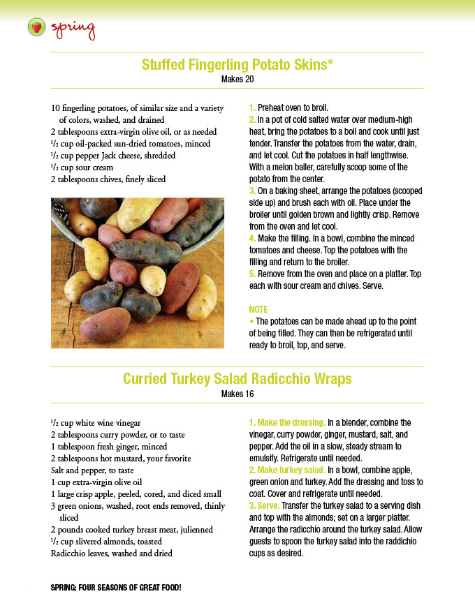 Recipes: Stuffed Potato Skins & Turkey Salad Wraps