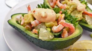 Shrimp Salad Stuffed Avocados