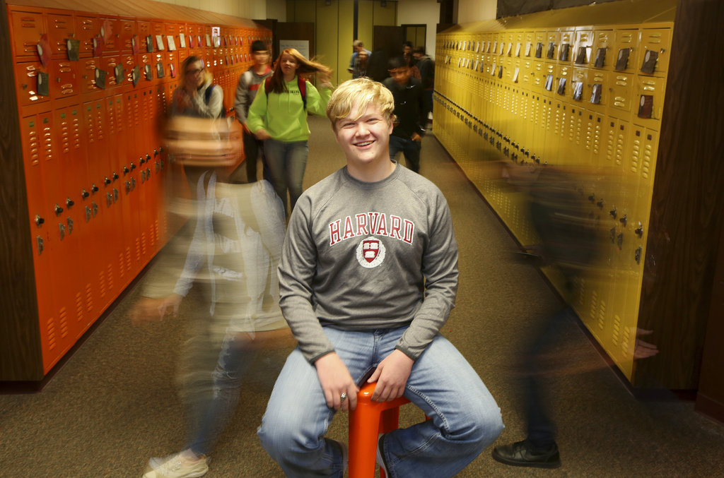 Kansas teen to get high school, Harvard diplomas in 1 month